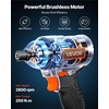 image:imageVEVOR Impact Driver 14 Inch 2800 RPM Max Speed 20 V Brushless Motor Electric Cordless Impact Driver Kit with Battery and Charger 20 Bits LED Work Light for Furniture Electrical Home Repairs250Nm  3600BPM