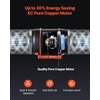 image:imageVEVOR Inline Duct Fan Kit with Carbon Filter 807 CFM 8 inch EC Motor Ventilation Fan with 3Speed Circulation 10Speed PWM Controller Timer Cooling for Grow Tents Indoor Gardening Hydroponics8 Fan w Speed controller