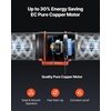 image:imageVEVOR Inline Duct Fan Kit with Carbon Filter 807 CFM 8 inch EC Motor Ventilation Fan with 3Speed Circulation 10Speed PWM Controller Timer Cooling for Grow Tents Indoor Gardening Hydroponics8 Fan  Air Filtration Kit