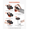 image:imageVEVOR Inline Duct Fan Kit with Carbon Filter 807 CFM 8 inch EC Motor Ventilation Fan with 3Speed Circulation 10Speed PWM Controller Timer Cooling for Grow Tents Indoor Gardening Hydroponics4 Fan w Speed controller