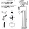 image:imageVEVOR Kegerator Tower Kit Dual Taps Beer Conversion Kit Stainless Steel Keg Beer Tower Dispenser with Dual Gauge CGA320 Regulator amp DSystem Keg Coupler Beer Drip Tray for Party HomeSingle Tap