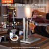 image:imageVEVOR Kegerator Tower Kit Dual Taps Beer Conversion Kit Stainless Steel Keg Beer Tower Dispenser with Dual Gauge CGA320 Regulator amp DSystem Keg Coupler Beer Drip Tray for Party HomeSingle Tap