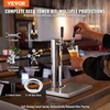 image:imageVEVOR Kegerator Tower Kit Dual Taps Beer Conversion Kit Stainless Steel Keg Beer Tower Dispenser with Dual Gauge CGA320 Regulator amp DSystem Keg Coupler Beer Drip Tray for Party HomeDual Taps