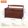image:imageVEVOR Kids Storage Bench Wooden Toy Box Chest Large Storage Cabinet with Safety Hinge Toddlers Retro Storage Bench for Playroom Living Room or Entryway 297 x 153 x 189 in Easy Assembly BrownCherry