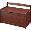 image:imageVEVOR Kids Storage Bench Wooden Toy Box Chest Large Storage Cabinet with Safety Hinge Toddlers Retro Storage Bench for Playroom Living Room or Entryway 297 x 153 x 189 in Easy Assembly BrownCherry