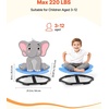 image:imageVEVOR Kids Swivel Chair 220 lbs Capacity Flower Shape Sensory Spinning Chair Autistic Kids Sensory Toy Seat with NonSlip Metal Base Toddler Sit amp Spin Seat for Coordination Balance Focus RoseBlue