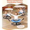 image:imageVEVOR Kids Swivel Chair 220 lbs Capacity Flower Shape Sensory Spinning Chair Autistic Kids Sensory Toy Seat with NonSlip Metal Base Toddler Sit amp Spin Seat for Coordination Balance Focus RoseBlue