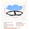 image:imageVEVOR Kids Swivel Chair 220 lbs Capacity Flower Shape Sensory Spinning Chair Autistic Kids Sensory Toy Seat with NonSlip Metal Base Toddler Sit amp Spin Seat for Coordination Balance Focus RoseBlue