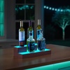 image:imageVEVOR LED Lighted Liquor Bottle Display 2Tier 16 Inch Whiskey Rack Supports USB Illuminated Home Bar Shelf with RF Remote amp App Control 7 Static Colors Acrylic Wood Lighted Shelf for 8 Bottles2 Step 16 InchesWoodAcrylic