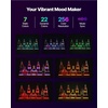 image:imageVEVOR LED Lighted Liquor Bottle Display 2Tier 16 Inch Whiskey Rack Supports USB Illuminated Home Bar Shelf with RF Remote amp App Control 7 Static Colors Acrylic Wood Lighted Shelf for 8 Bottles3 Step 30 InchesWoodAcrylic