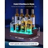 image:imageVEVOR LED Lighted Liquor Bottle Display 2Tier 16 Inch Whiskey Rack Supports USB Illuminated Home Bar Shelf with RF Remote amp App Control 7 Static Colors Acrylic Wood Lighted Shelf for 8 Bottles2 Step 16 InchesWoodAcrylic