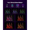image:imageVEVOR LED Lighted Liquor Bottle Display 2Tier 16 Inch Whiskey Rack Supports USB Illuminated Home Bar Shelf with RF Remote amp App Control 7 Static Colors Acrylic Wood Lighted Shelf for 8 Bottles2 Step 16 InchesWoodAcrylic