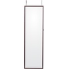 image:imageVEVOR LED Mirror Jewelry Cabinet 425inch Tall FullLength Mirror with Storage Wall MountOver the Door Jewelry Armoire Organizer with Lights Rounded Design Lockable Door with 2 Keys WhiteBrown