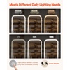 image:imageVEVOR LED Mirror Jewelry Cabinet 425inch Tall FullLength Mirror with Storage Wall MountOver the Door Jewelry Armoire Organizer with Lights Rounded Design Lockable Door with 2 Keys WhiteWhite with LED