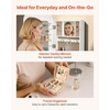 image:imageVEVOR LED Mirror Jewelry Cabinet 425inch Tall FullLength Mirror with Storage Wall MountOver the Door Jewelry Armoire Organizer with Lights Rounded Design Lockable Door with 2 Keys WhiteWhite