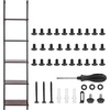 image:imageVEVOR Ladder Shelf 5Tier Bookshelf 156x118in Open WallMounted Ladder Shelf with Metal FrameStorage Rack Sundries Holder for Kitchen Bedroom Bathroom Living Room Gold WhiteBlack