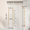 image:imageVEVOR Ladder Shelf 5Tier Bookshelf 156x118in Open WallMounted Ladder Shelf with Metal FrameStorage Rack Sundries Holder for Kitchen Bedroom Bathroom Living Room Gold WhiteGold