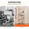 image:imageVEVOR Ladder Shelf 5Tier Bookshelf 156x118in Open WallMounted Ladder Shelf with Metal FrameStorage Rack Sundries Holder for Kitchen Bedroom Bathroom Living Room Gold WhiteGold