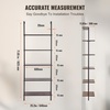 image:imageVEVOR Ladder Shelf 5Tier Bookshelf 156x118in Open WallMounted Ladder Shelf with Metal FrameStorage Rack Sundries Holder for Kitchen Bedroom Bathroom Living Room Gold WhiteBlack
