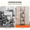 image:imageVEVOR Ladder Shelf 5Tier Bookshelf 156x118in Open WallMounted Ladder Shelf with Metal FrameStorage Rack Sundries Holder for Kitchen Bedroom Bathroom Living Room Gold WhiteBlack