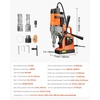 image:imageVEVOR Magnetic Drill 1450W Motor 16 in Boring Diameter 2810 lbf Portable Electric Mag Drill Press with 2 Coring Bits Variable Speed Drilling Machine for Metal Surface Home Improvement IndustryW 157 2pcs  Tapping NEW