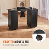 image:imageVEVOR Manicure Nail Table Mobile Nail Station with Powerful Dust Collector MDF Nail Tech Desk with 8 Lockable Wheels 3 Dust Bag amp Wrist Rest Nail Art Workstation for Home Spa Beauty SalonBlack