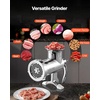 image:imageVEVOR Manual Meat Grinder 304 Stainless Steel Hand Crank Meat Mincer with Steel Table Clamp Sausage Stuffer with 2 Cutting Plates amp Sausage Tube Food Grinder for Beef Chili Pork Kitchen Tabletop10Table Clamp