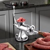image:imageVEVOR Manual Meat Grinder 304 Stainless Steel Hand Crank Meat Mincer with Steel Table Clamp Sausage Stuffer with 2 Cutting Plates amp Sausage Tube Food Grinder for Beef Chili Pork Kitchen Tabletop8Suction Cup