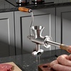 image:imageVEVOR Manual Meat Grinder 304 Stainless Steel Hand Crank Meat Mincer with Steel Table Clamp Sausage Stuffer with 2 Cutting Plates amp Sausage Tube Food Grinder for Beef Chili Pork Kitchen Tabletop5Table Clamp