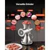 image:imageVEVOR Manual Meat Grinder 304 Stainless Steel Hand Crank Meat Mincer with Steel Table Clamp Sausage Stuffer with 2 Cutting Plates amp Sausage Tube Food Grinder for Beef Chili Pork Kitchen Tabletop5Suction Cup