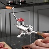 image:imageVEVOR Manual Meat Grinder 304 Stainless Steel Hand Crank Meat Mincer with Steel Table Clamp Sausage Stuffer with 2 Cutting Plates amp Sausage Tube Food Grinder for Beef Chili Pork Kitchen Tabletop10Table Clamp