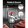 image:imageVEVOR Manual Meat Grinder 304 Stainless Steel Hand Crank Meat Mincer with Steel Table Clamp Sausage Stuffer with 2 Cutting Plates amp Sausage Tube Food Grinder for Beef Chili Pork Kitchen Tabletop8Suction Cup