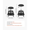 image:imageVEVOR Mechanic Stool Dual Storage Trays Rolling Stool and Garage Stool with Adjustable Height 236295 inSoft Waterproof Cushion 360 Swivel Casters 330 LBS Capacity Heavy DutyBlack