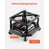 image:imageVEVOR Mechanic Stool Dual Storage Trays Rolling Stool and Garage Stool with Adjustable Height 236295 inSoft Waterproof Cushion 360 Swivel Casters 330 LBS Capacity Heavy DutyBlack