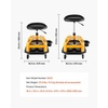 image:imageVEVOR Mechanic Stool Dual Storage Trays Rolling Stool and Garage Stool with Adjustable Height 236295 inSoft Waterproof Cushion 360 Swivel Casters 330 LBS Capacity Heavy DutyYellow