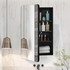 image:imageVEVOR Medicine Cabinet 165 x 275 inch Medicine Cabinet for Bathroom with Mirror Aluminum Frame Bathroom Wall Cabinet 3Layer Adjustable Shelves Recessed amp WallMounted Installation165x275in
