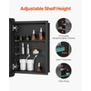 image:imageVEVOR Medicine Cabinet 165 x 275 inch Medicine Cabinet for Bathroom with Mirror Aluminum Frame Bathroom Wall Cabinet 3Layer Adjustable Shelves Recessed amp WallMounted Installation16x24in