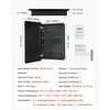 image:imageVEVOR Medicine Cabinet 165 x 275 inch Medicine Cabinet for Bathroom with Mirror Aluminum Frame Bathroom Wall Cabinet 3Layer Adjustable Shelves Recessed amp WallMounted Installation20x30in