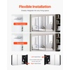 image:imageVEVOR Medicine Cabinet 165 x 275 inch Medicine Cabinet for Bathroom with Mirror Aluminum Frame Bathroom Wall Cabinet 3Layer Adjustable Shelves Recessed amp WallMounted Installation255x40in