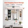 image:imageVEVOR Medicine Cabinet 165 x 275 inch Medicine Cabinet for Bathroom with Mirror Aluminum Frame Bathroom Wall Cabinet 3Layer Adjustable Shelves Recessed amp WallMounted Installation255x40in