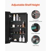 image:imageVEVOR Medicine Cabinet 165 x 275 inch Medicine Cabinet for Bathroom with Mirror Aluminum Frame Bathroom Wall Cabinet 3Layer Adjustable Shelves Recessed amp WallMounted Installation165x275in