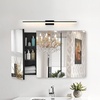 image:imageVEVOR Medicine Cabinet 165 x 275 inch Medicine Cabinet for Bathroom with Mirror Aluminum Frame Bathroom Wall Cabinet 3Layer Adjustable Shelves Recessed amp WallMounted Installation255x40in