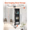 image:imageVEVOR Medicine Cabinet 165 x 275 inch Medicine Cabinet for Bathroom with Mirror Aluminum Frame Bathroom Wall Cabinet 3Layer Adjustable Shelves Recessed amp WallMounted Installation14x24in