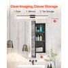 image:imageVEVOR Medicine Cabinet 165 x 275 inch Medicine Cabinet for Bathroom with Mirror Aluminum Frame Bathroom Wall Cabinet 3Layer Adjustable Shelves Recessed amp WallMounted Installation24x30in