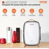 image:imageVEVOR Mini Fridge 6L Skincare Refrigerator with LED Light and HD Mirror ACDC Makeup Cooler for Skin Care Cosmetic Storage Chill Face Mask Drink Small Cooling for Bedroom Dorm Desktop BlackSmall