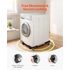 image:imageVEVOR Mini Fridge Stand 275 to 354 Universal Mobile Base with 4 Strong Feet 4 Locking Swivel Wheels Adjustable Furniture Mover Mobile Base for Washing Machine Refrigerator Washer and Dryer