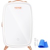 image:imageVEVOR Mini Fridge for Bedroom 6L Luxury Cosmetic Fridges  LED Light amp HD Mirror ACDC Portable Mini Fridge for Car Dorm Office Compact Personal Fridge for Beauty Face Mask Beverage Chill White