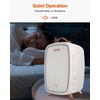 image:imageVEVOR Mini Fridge for Bedroom 6L Luxury Cosmetic Fridges  LED Light amp HD Mirror ACDC Portable Mini Fridge for Car Dorm Office Compact Personal Fridge for Beauty Face Mask Beverage Chill White