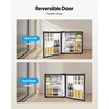 image:imageVEVOR Mini Fridge with Freezer 16 CuFt Compact Refrigerator wMicron Freezer Zone 7Modes Adjust Temp Energy Efficient Small Fridges Reversible Door Low Noise for Bedroom Dorm Office BlackBlack