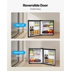 image:imageVEVOR Mini Fridge with Freezer 16 CuFt Compact Refrigerator wMicron Freezer Zone 7Modes Adjust Temp Energy Efficient Small Fridges Reversible Door Low Noise for Bedroom Dorm Office BlackBrushed Stainless